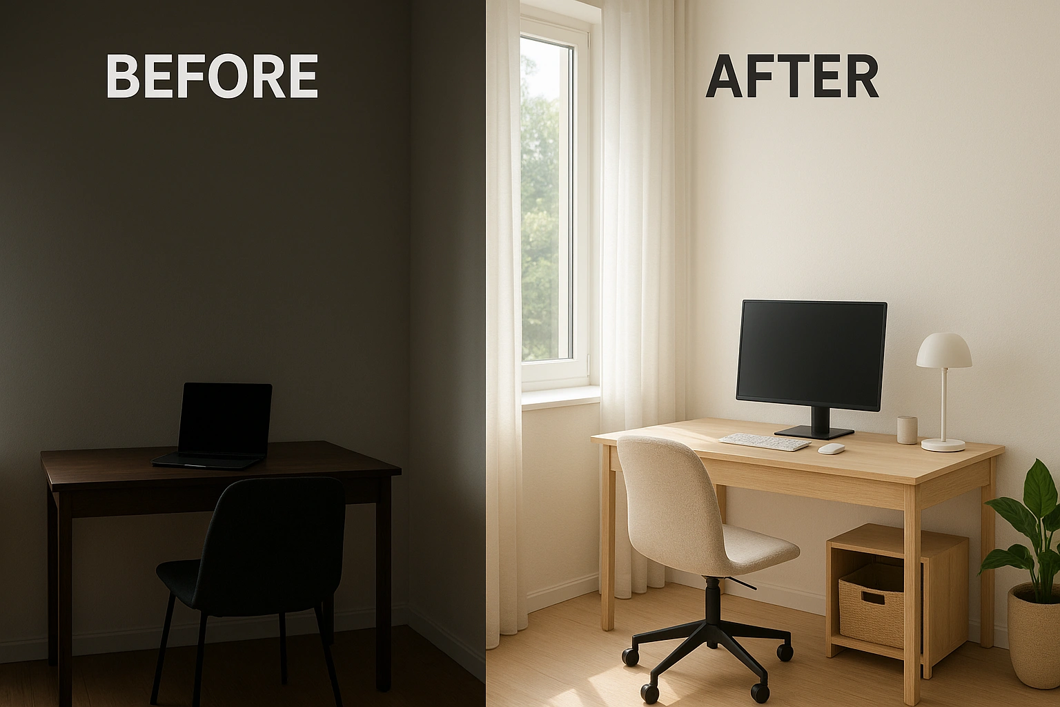 Natural Light Home Office